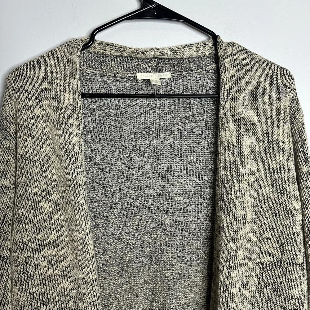 Women’s Eileen Fisher Size Medium Tan Crochet Lightweight Cardigan‎